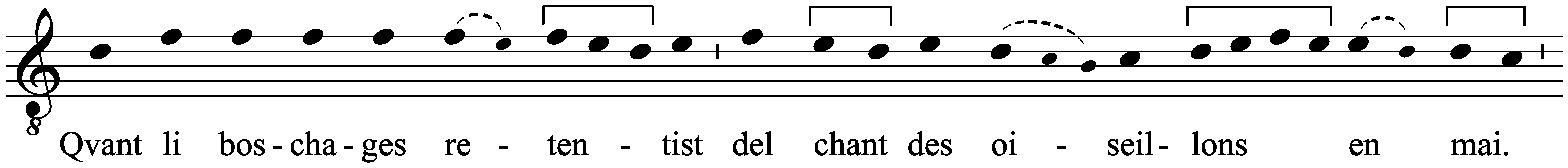 Work musical notation